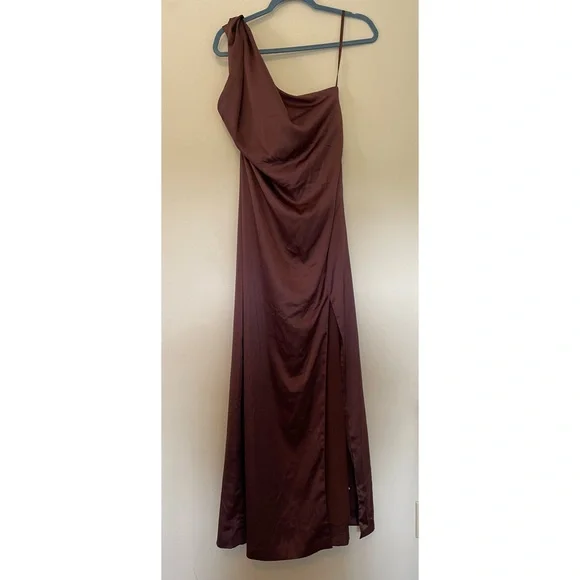 Free People Victoria Dress Size 14 One Shoulder Maxi Dress - Picture 2 of 5